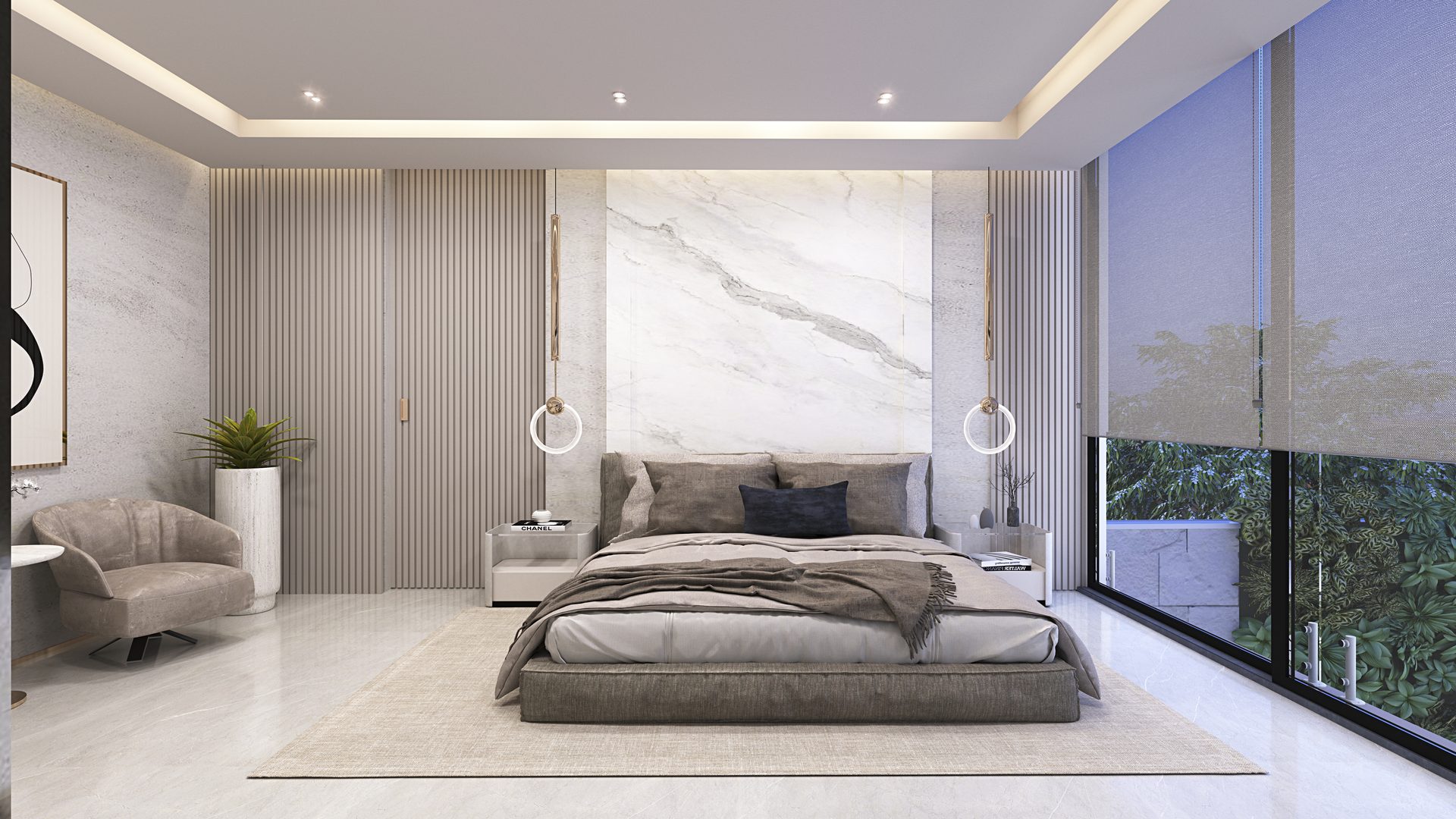 Recámara principal — Residencia Marfil