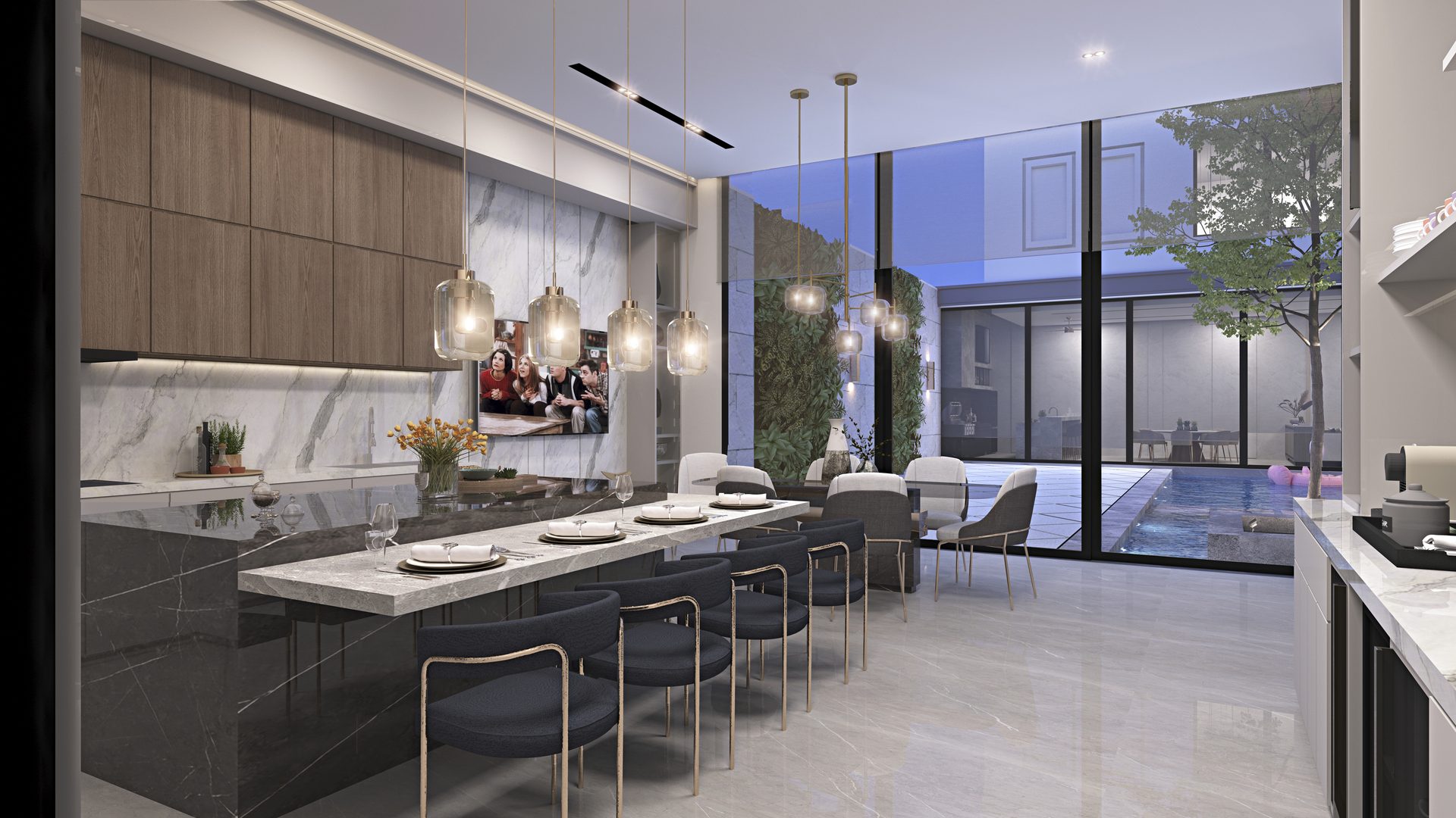 Cocina · office — Residencia Ónix