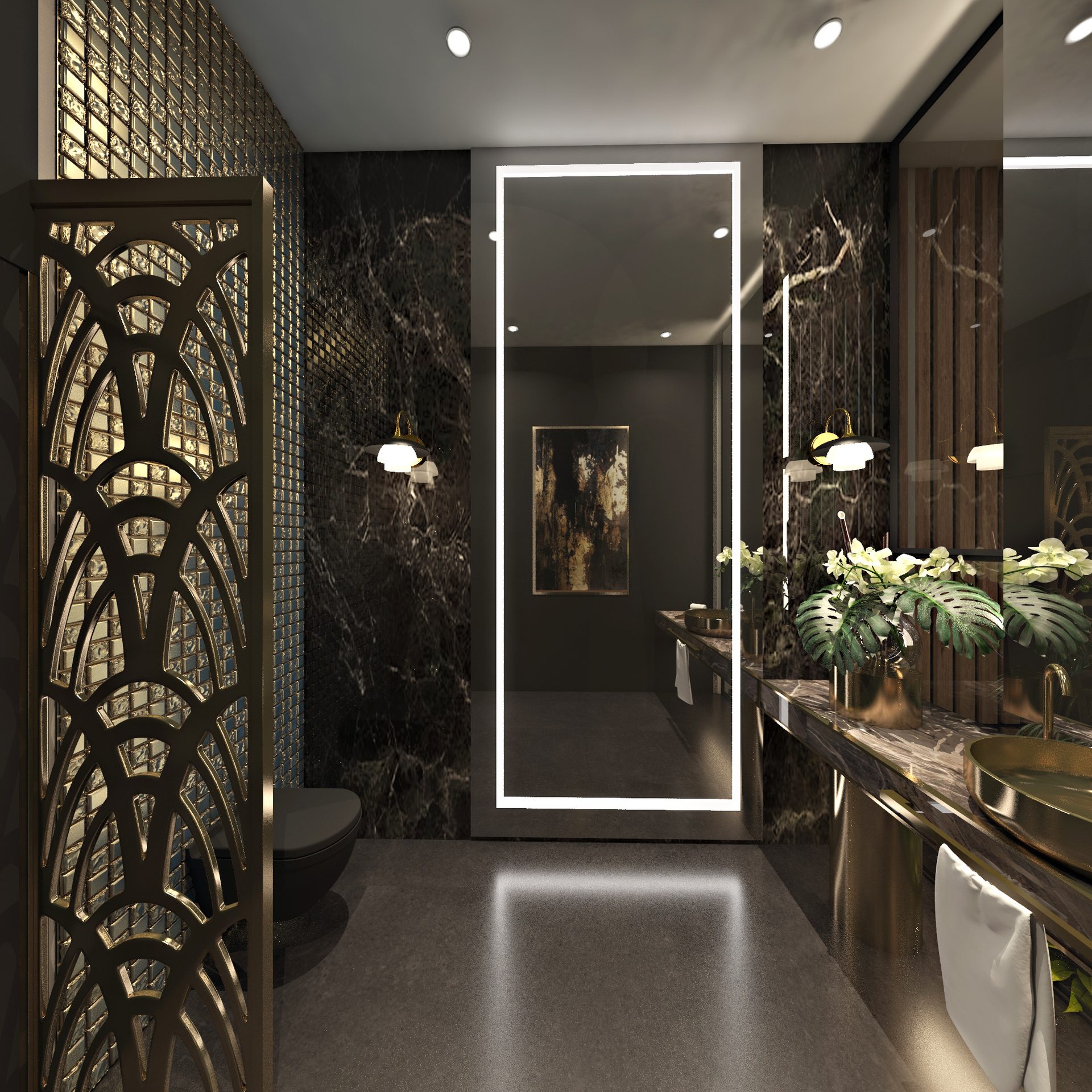 Medio baño — Residencia Ónix