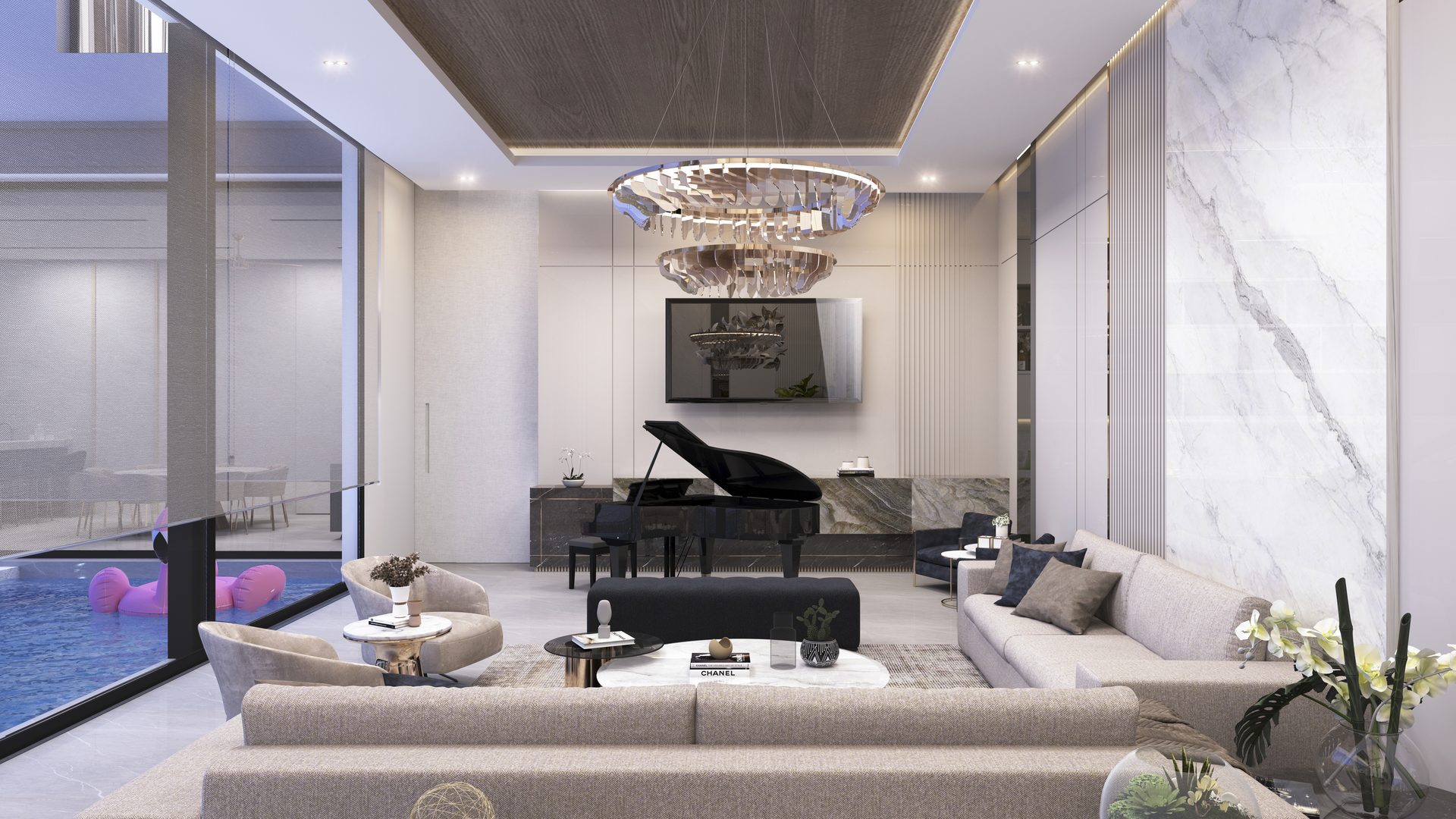 Sala principal — Residencia Ópalo